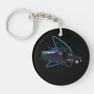Party Bus Time Colorful Nightlife Celebration Fun  Key Ring