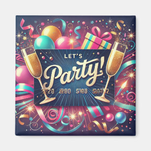 Party Card Magnet