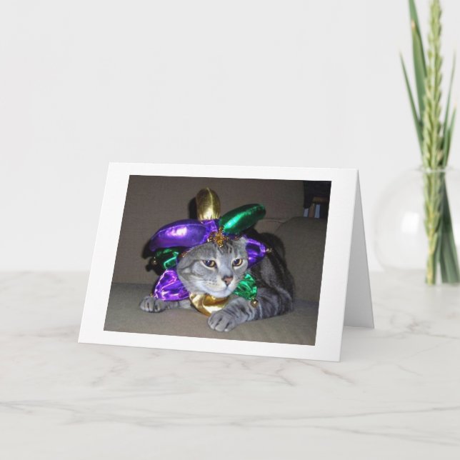 **PARTY CAT** WANTS TO SAY HAPPY ST PATRICK'S DAY CARD (Front)