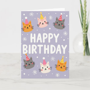 Party Cats Birthday Card