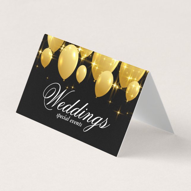 Party Celebration | Balloons Business Card (Front)