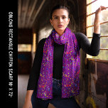 Party Celebration Colourful Confetti Purple Chiffo Scarf<br><div class="desc">Party Celebration Colourful Confetti Deep Purple Chiffon Scarf. Personalise it with your artwork. Edit it to change the coloured background. For any occasion,  New Year's Day,  4th of July,  Christmas,  Mother's Day,  birthday,  a gift for you or someone special.</div>
