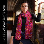 Party Celebration Colourful Confetti Red Chiffon Scarf<br><div class="desc">Party Celebration Colourful Confetti Red Chiffon Scarf. Personalise it with your artwork. Edit it to change the coloured background. For any occasion,  New Year's Day,  4th of July,  Christmas,  Mother's Day,  birthday,  a gift for you or someone special.</div>