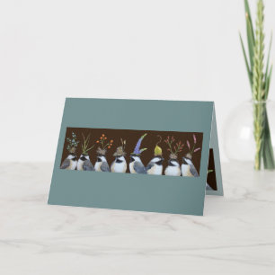 party chickadees card