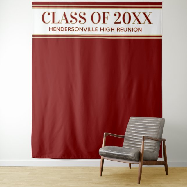Party! Class Reunion Photo Backdrop tapestry (In Situ)