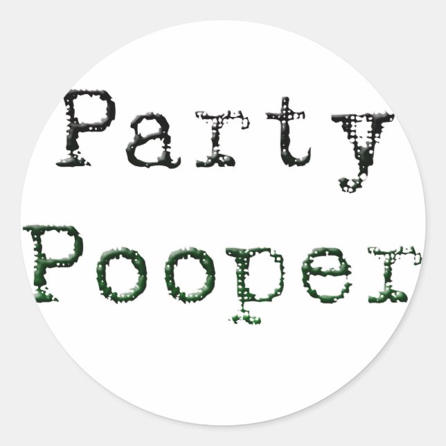 Party Classic Round Sticker (Front)