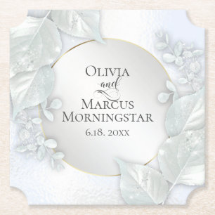 Party Coasters Icy Blue Shimmer