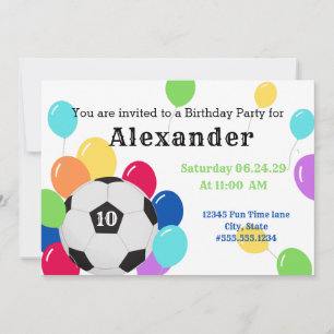 Party Colourful Balloon Soccer Ball Sports Birthda