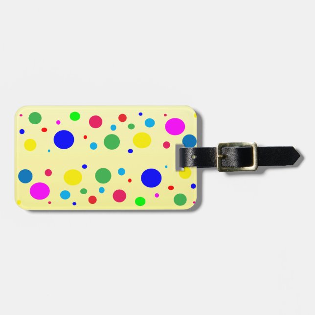 Party Colours Luggage Tag (Front Horizontal)