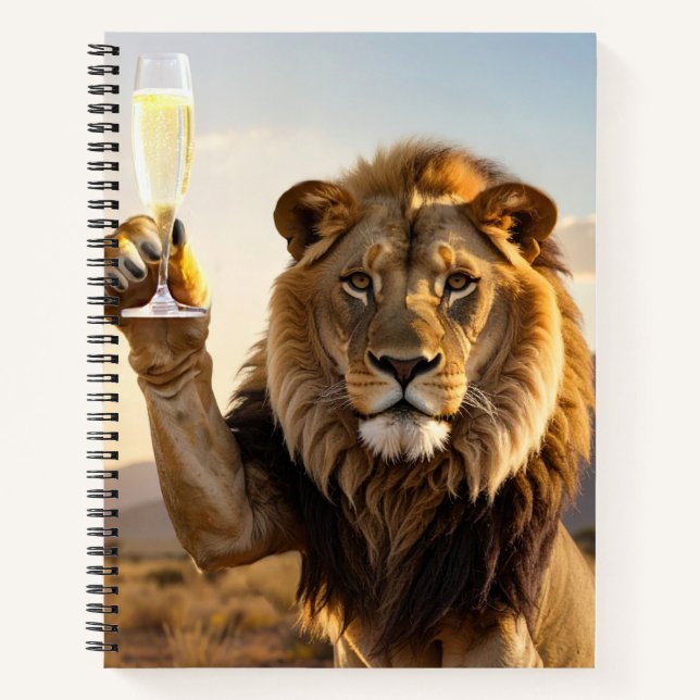 Party Congrats Lion Notebook (Front)