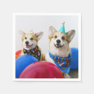 Party Corgis Paper Napkins