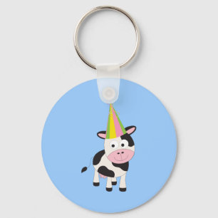 Party Cow Key Ring
