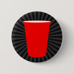party cup 6 cm round badge