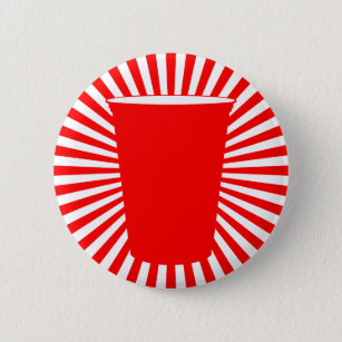 party cup 6 cm round badge