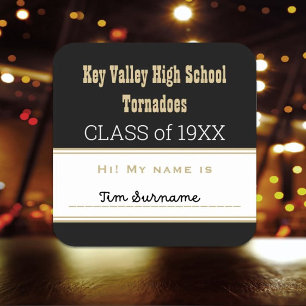 Party! Custom Class Reunion name tag Sticker