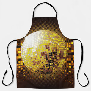 Party Disco: Vintage Glowing Lights. Apron