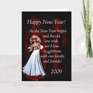Party Dress Lady D3 New Year Eve/Party Invitation