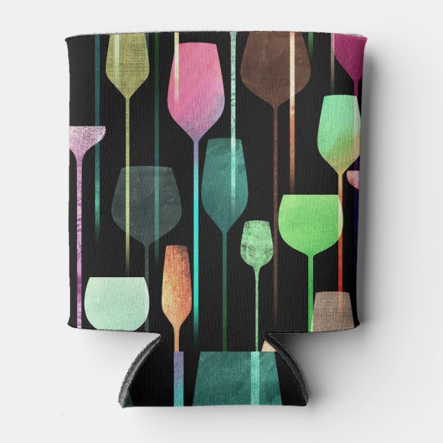 Party Drinks: Collage Art Can Cooler (Front)