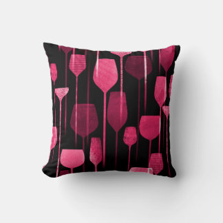 Party drinks seamless pattern cushion