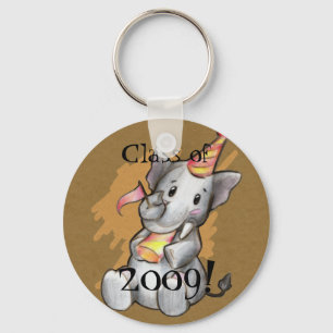 Party Elephant Grad Keychain