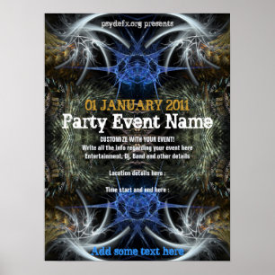 Party Event "Fractal Scifi"  Poster
