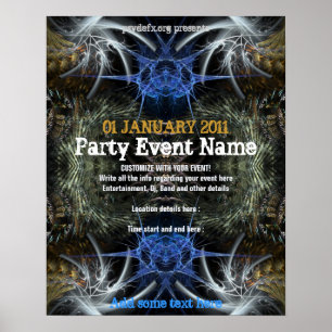 Party Event "Fractal Scifi" Poster