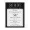 Party, Event or Reunion Save the Date in Black
