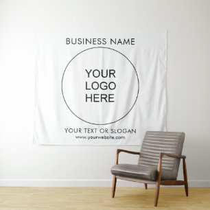 Party Event Seminar Backdrop Business Logo Large Tapestry