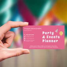 Party & Events Planner Pink