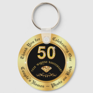 Party Favors for 50th Wedding Anniversary, Cheap Key Ring