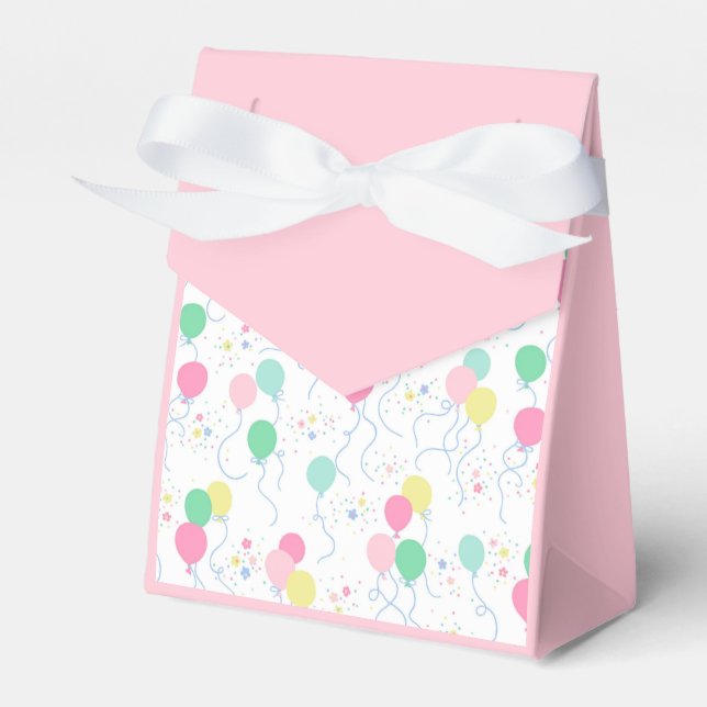 Party Favour Box - Balloon theme - Andy Many More (Front Side)