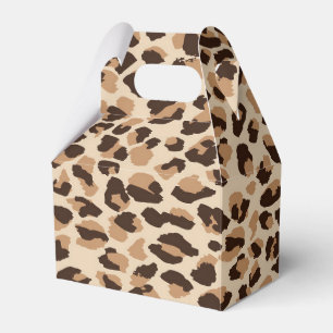 Party Favour Box Leopard Print