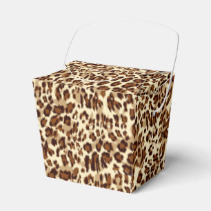 Party Favour Box-Leopard Print Favour Box
