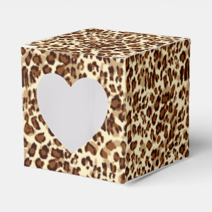 Party Favour Box-Leopard Print Favour Box