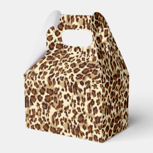 Party Favour Box-Leopard Print Favour Box