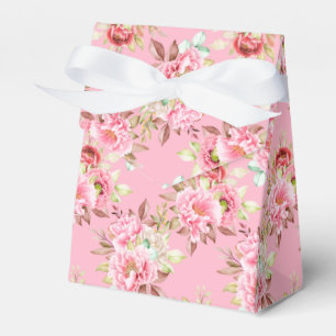 Party Favour Box Pink Peonies