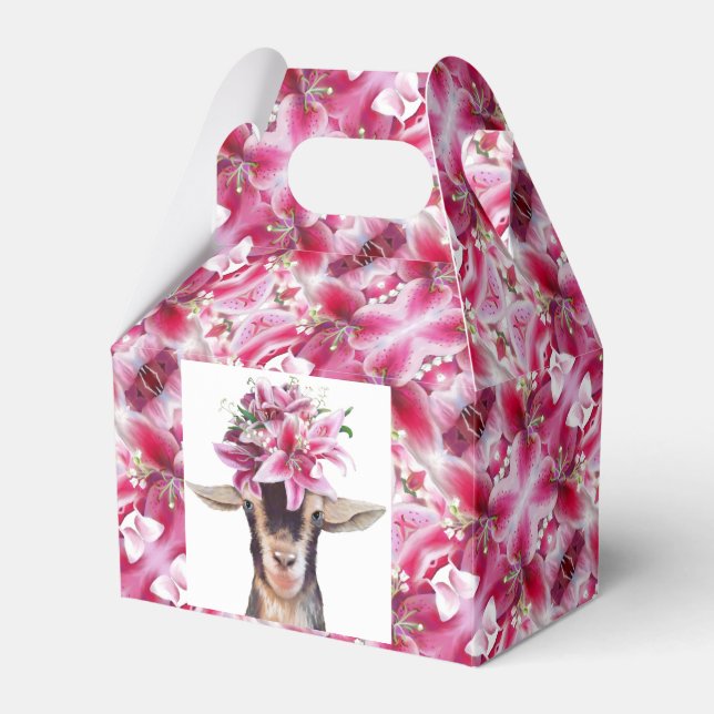 Party Favour Box (several styles) - Lilly the Goat (Front Side)