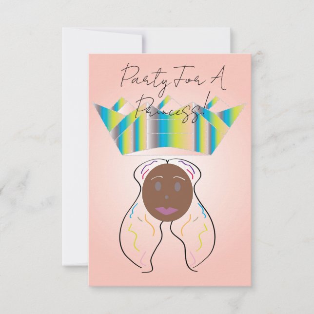Party For A Princess! Invitation (Front)