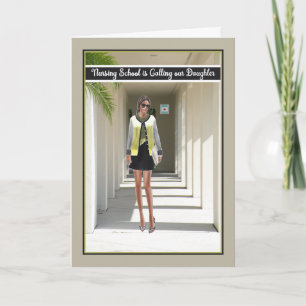 Party for Daughter Leaving for Nursing School Card