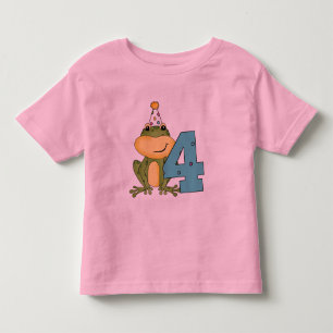 Party Frog 4th Birthday T-shirts and Gifts
