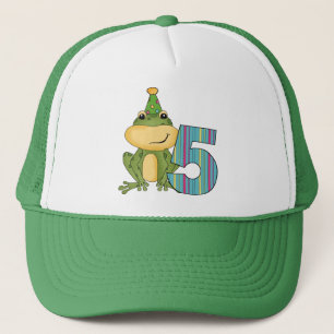 Party Frog 5th Birthday T-shirts and Gifts Trucker Hat
