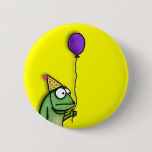 Party Frog 6 Cm Round Badge