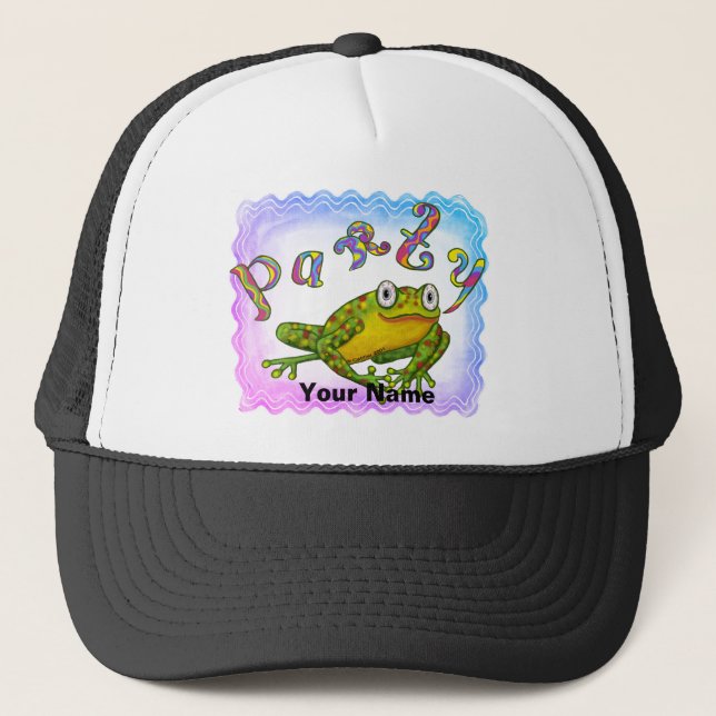 Party Frog custom hats (Front)