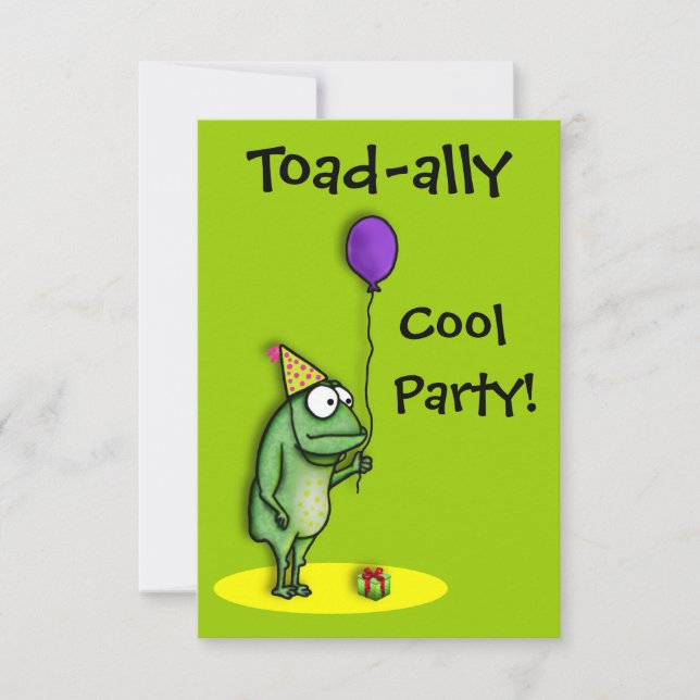 Party Frog Invitation (Front)