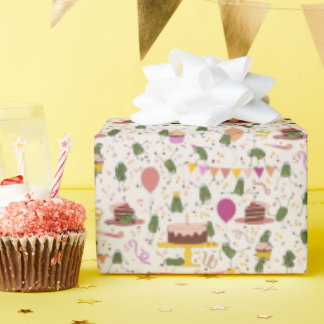 Party Frogs Wrapping Paper