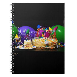 Party Fubby's with cake as a treat. Notebook