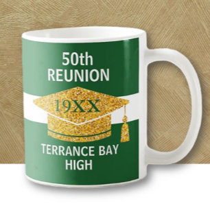 Party! Fun class reunion School colours coffee mug