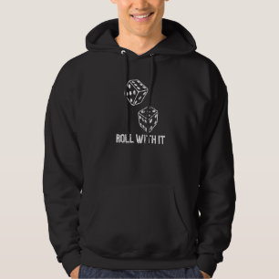 Party Gambler Vintage Casino Dice Roll With It Gam Hoodie