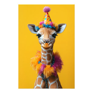 Party Giraffe Extravaganza Photo Print