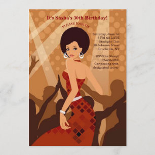 Party Girl (African American) Invitation